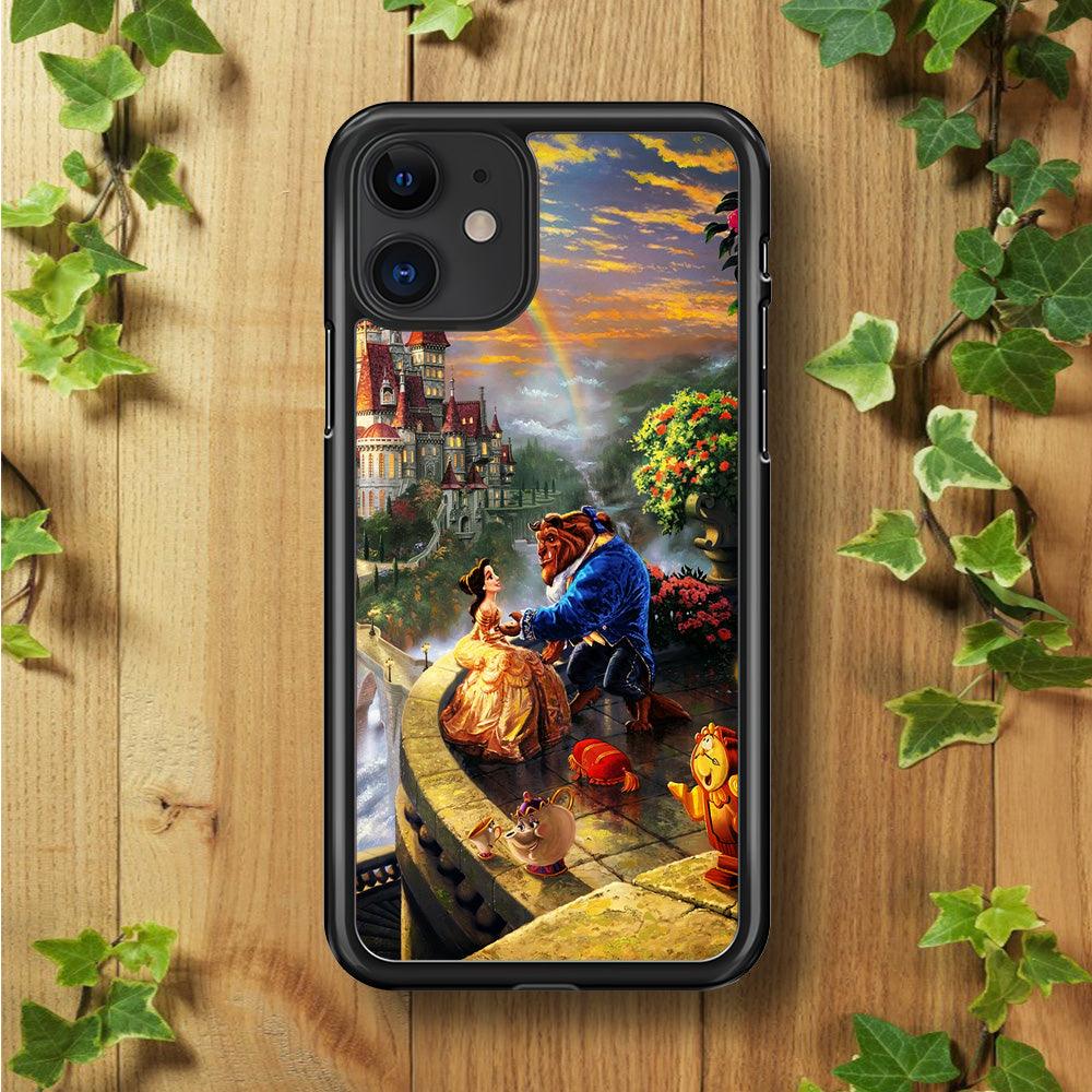 Beauty and The Beast iPhone 11 Case-Rubber / Black (2D Case)-Xtracase