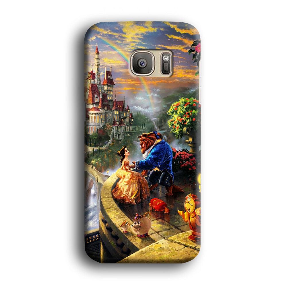 Beauty and The Beast Samsung Galaxy S7 Edge Case-Plastic / Full Wrap (3D Case)-Xtracase