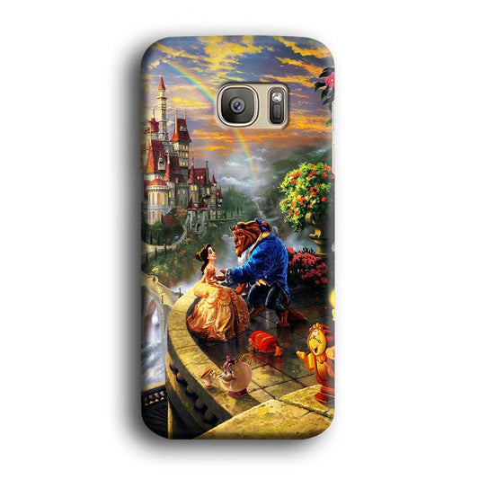 Beauty and The Beast Samsung Galaxy S7 Edge Case-Plastic / Full Wrap (3D Case)-Xtracase