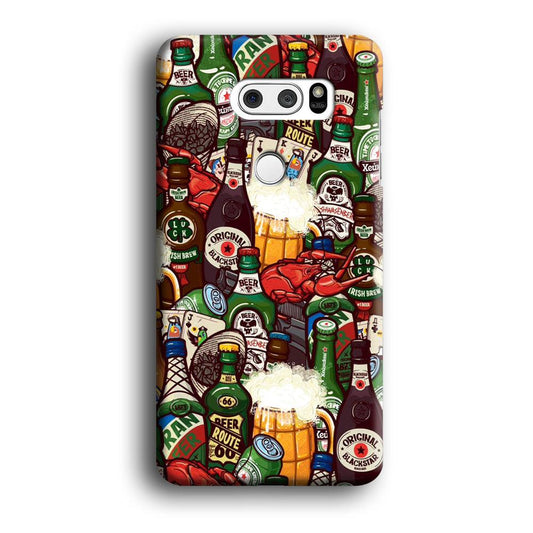 Beer Bottle Art LG V30 3D Case-Xtracase