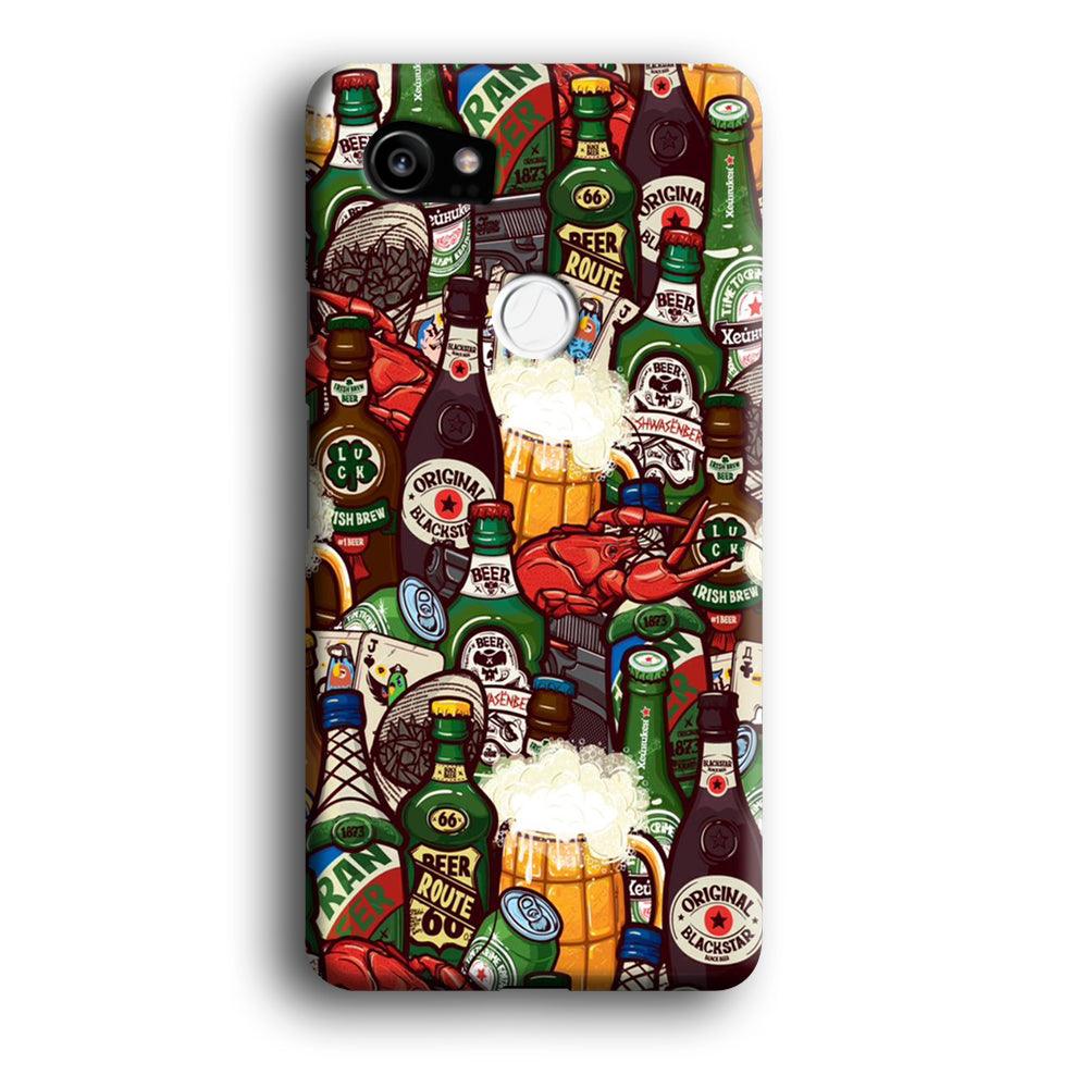 Beer Bottle Art Google Pixel 2 XL 3D Case-Xtracase
