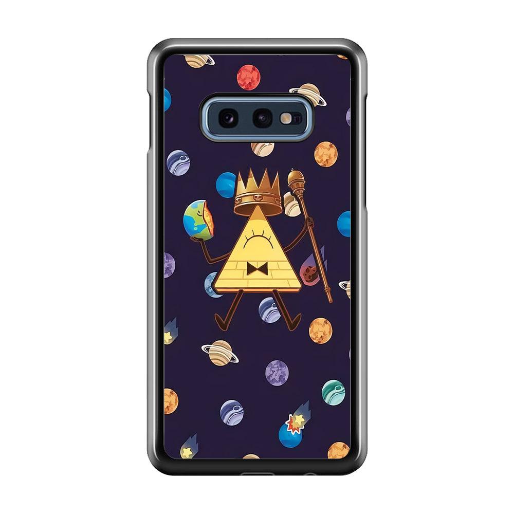 Bill Cipher and Planets Doodle Samsung Galaxy S10E Case-Plastic / Full Wrap (3D Case)-Xtracase