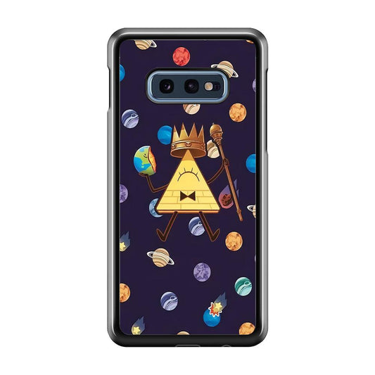 Bill Cipher and Planets Doodle Samsung Galaxy S10E Case-Plastic / Full Wrap (3D Case)-Xtracase