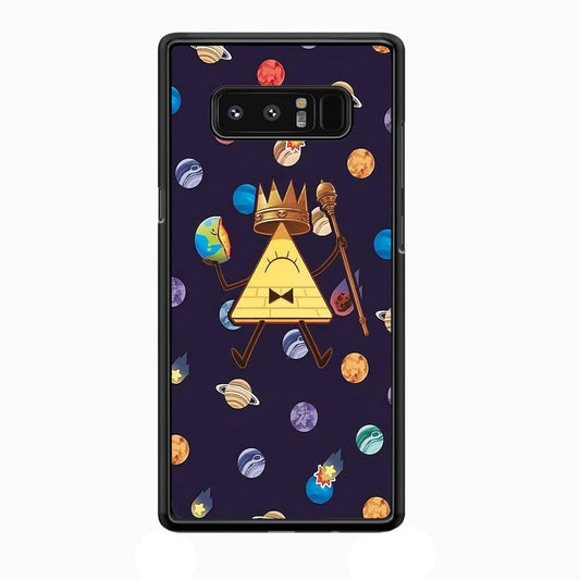 Bill Cipher and Planets Doodle Samsung Galaxy Note 8 Case-Plastic / Full Wrap (3D Case)-Xtracase