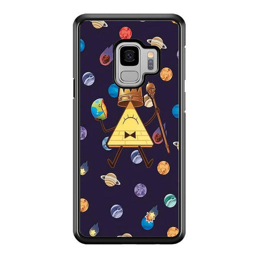 Bill Cipher and Planets Doodle Samsung Galaxy S9 Case-Plastic / Full Wrap (3D Case)-Xtracase