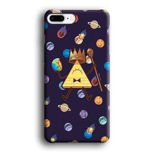 Bill Cipher and Planets Doodle iPhone 7 Plus Case-Plastic / Full Wrap (3D Case)-Xtracase