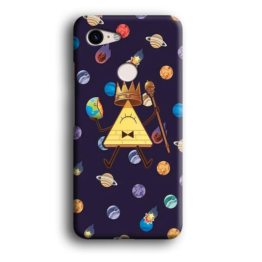 Bill Cipher and Planets Doodle Google Pixel 3 3D Case-Xtracase