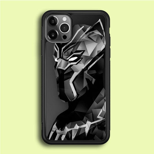 Black Panther 003 iPhone 12 Pro Case-Rubber / Black (2D Case)-Xtracase