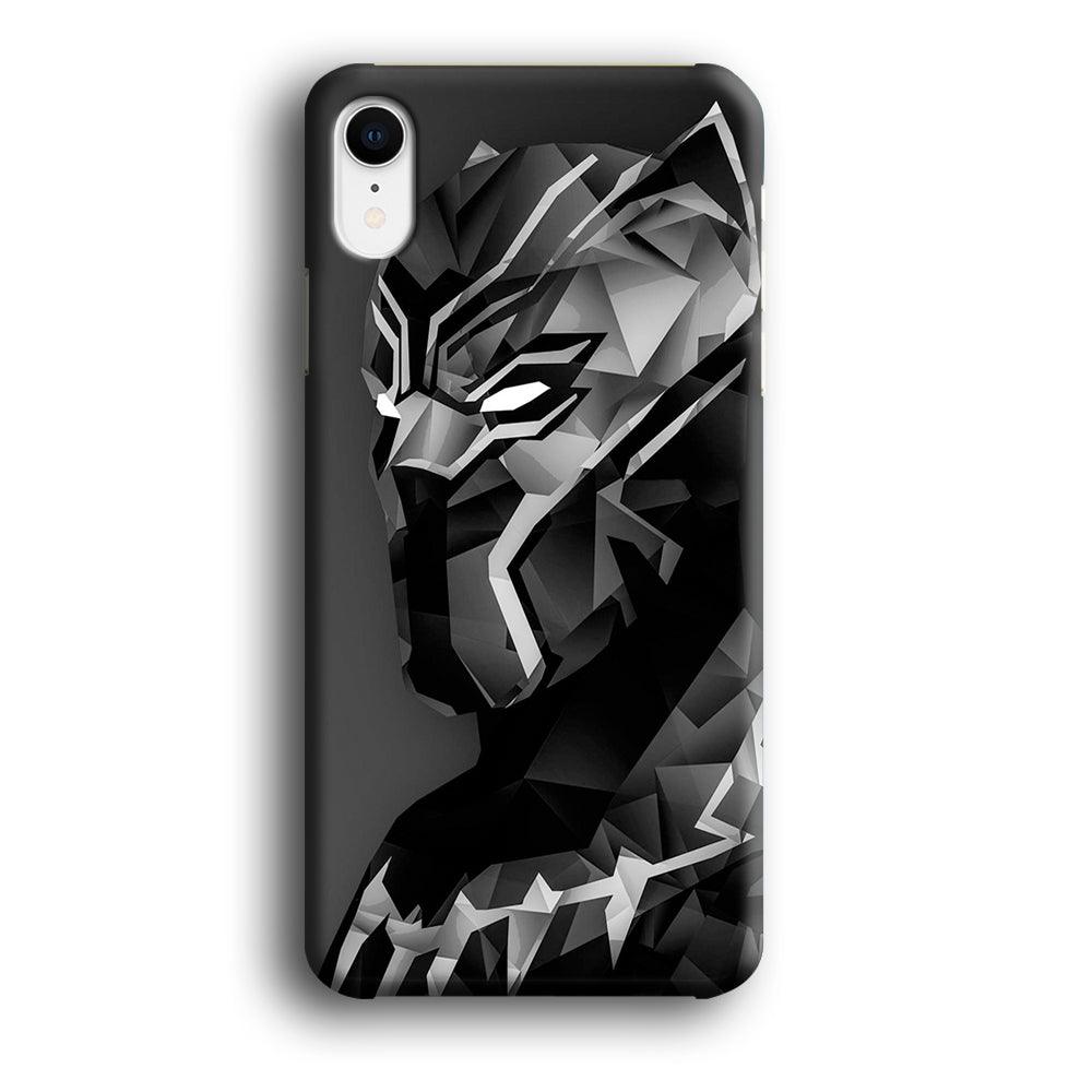 Black Panther 003 iPhone XR Case-Plastic / Full Wrap (3D Case)-Xtracase