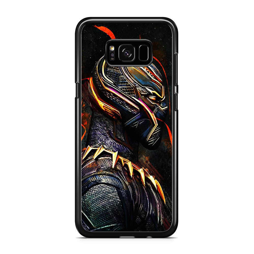 Black Panther Cool Art Samsung Galaxy S8 Case-Rubber / Black (2D Case)-Xtracase