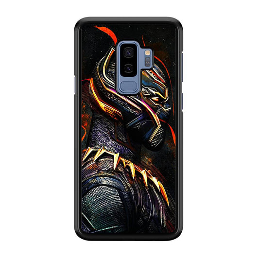 Black Panther Cool Art Samsung Galaxy S9 Plus Case-Rubber / Black (2D Case)-Xtracase