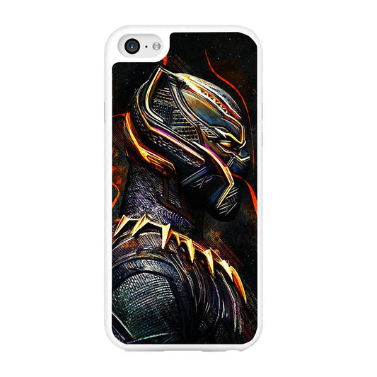 Black Panther Cool Art iPhone 6 | 6s Case-Rubber / White (2D Case)-Xtracase