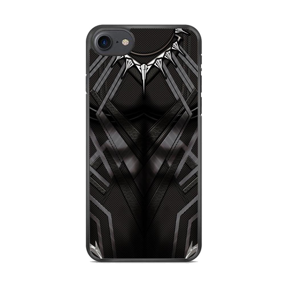 Black Panther Suit iPhone 7 Case-Rubber / Black (2D Case)-Xtracase