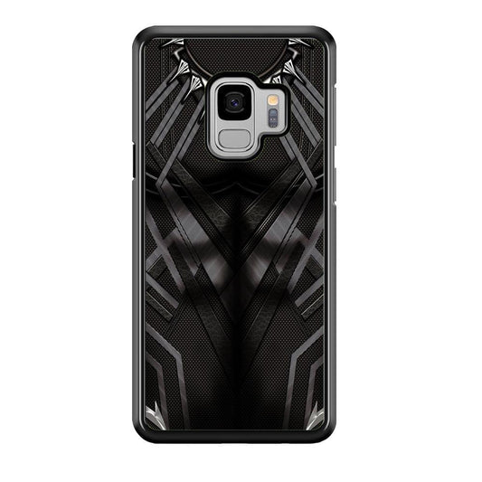 Black Panther Suit Samsung Galaxy S9 Case-Rubber / White (2D Case)-Xtracase