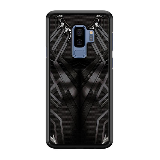 Black Panther Suit Samsung Galaxy S9 Plus Case-Rubber / White (2D Case)-Xtracase