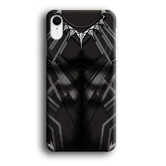 Black Panther Suit iPhone XR Case-Plastic / Full Wrap (3D Case)-Xtracase