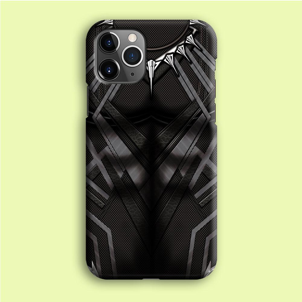 Black Panther Suit iPhone 12 Pro Case-Plastic / Full Wrap (3D Case)-Xtracase