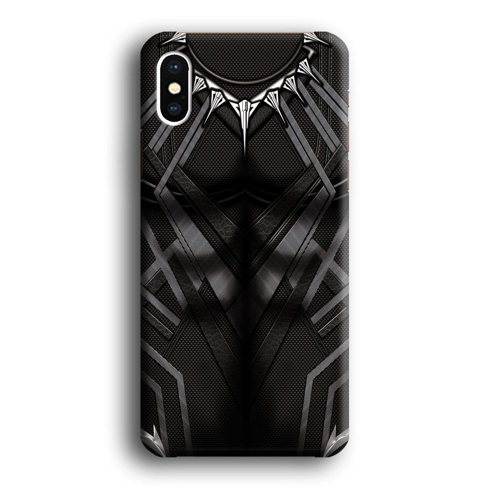 Black Panther Suit iPhone Xs Max Case-Plastic / Full Wrap (3D Case)-Xtracase
