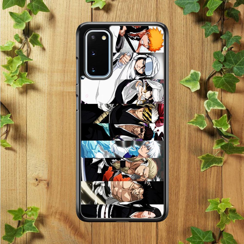 Bleach Characters Samsung Galaxy S20 Case-Rubber / Black (2D Case)-Xtracase