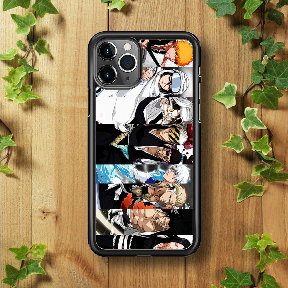 Bleach Characters iPhone 11 Pro Max Case-Rubber / Black (2D Case)-Xtracase