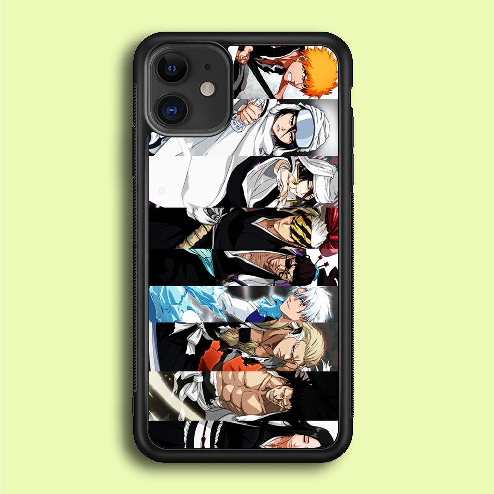 Bleach Characters iPhone 12 Case-Rubber / Black (2D Case)-Xtracase