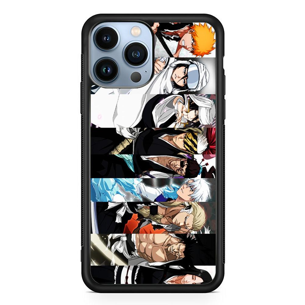 Bleach Characters iPhone 13 Pro Max Case-Rubber / Black (2D Case)-Xtracase