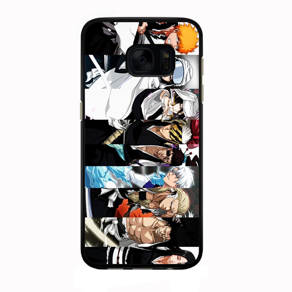 Bleach Characters Samsung Galaxy S7 Edge Case-Rubber / Black (2D Case)-Xtracase