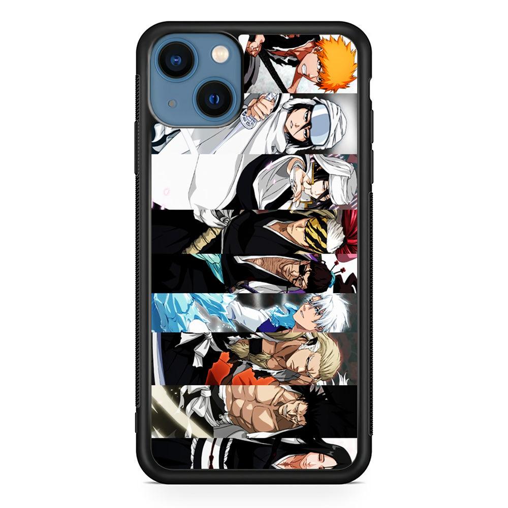 Bleach Characters iPhone 13 Mini Case-Rubber / Black (2D Case)-Xtracase