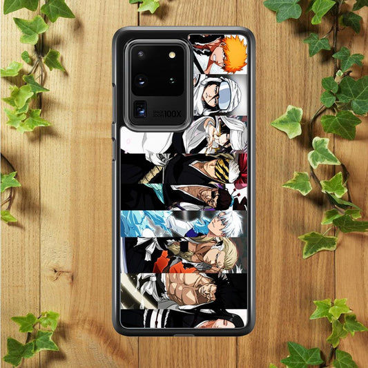 Bleach Characters Samsung Galaxy S20 Ultra Case-Rubber / Black (2D Case)-Xtracase