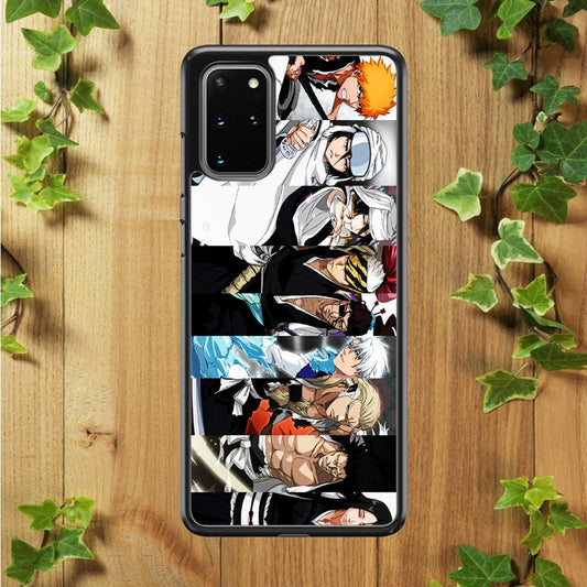 Bleach Characters Samsung Galaxy S20 Plus Case-Rubber / Black (2D Case)-Xtracase