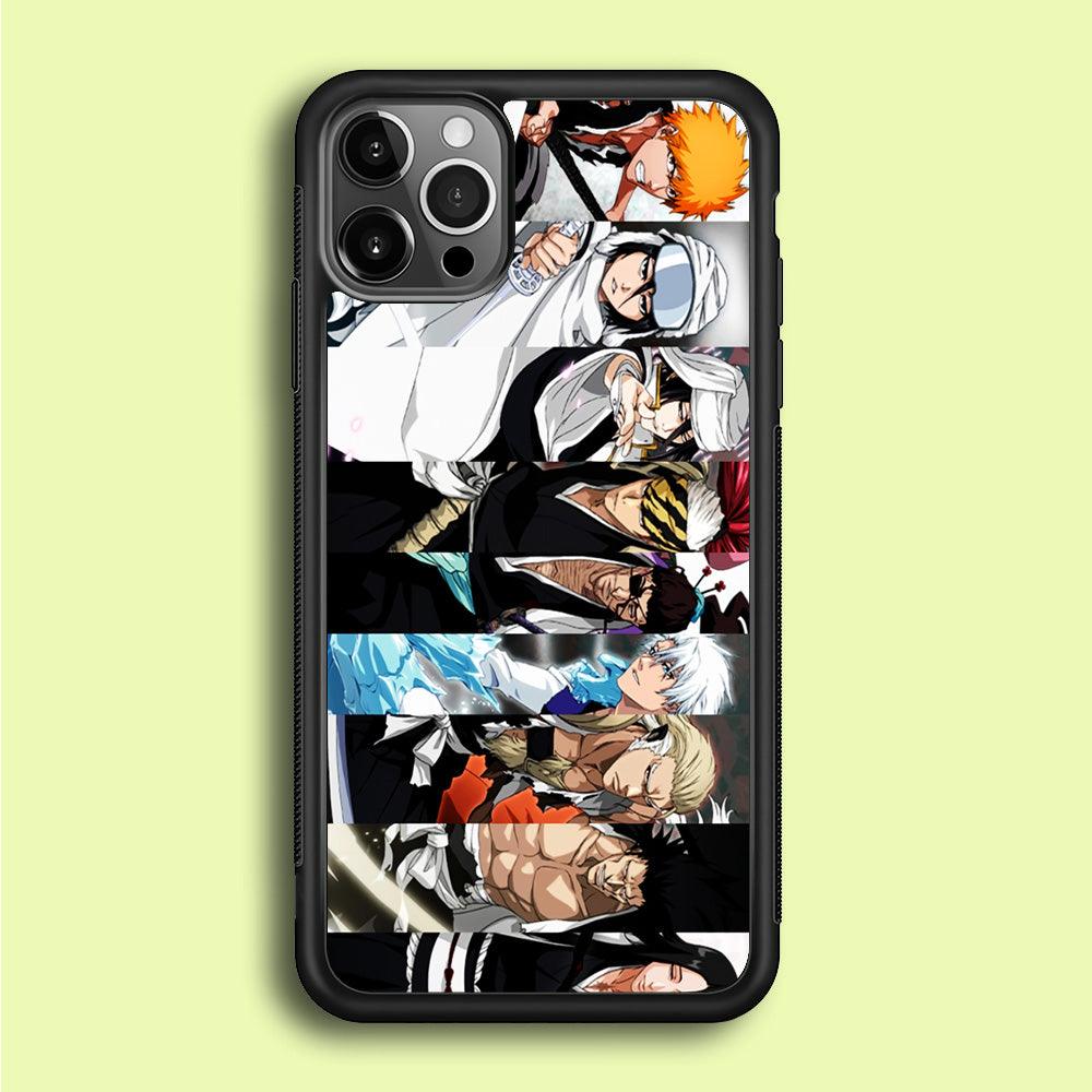 Bleach Characters iPhone 12 Pro Case-Rubber / Black (2D Case)-Xtracase
