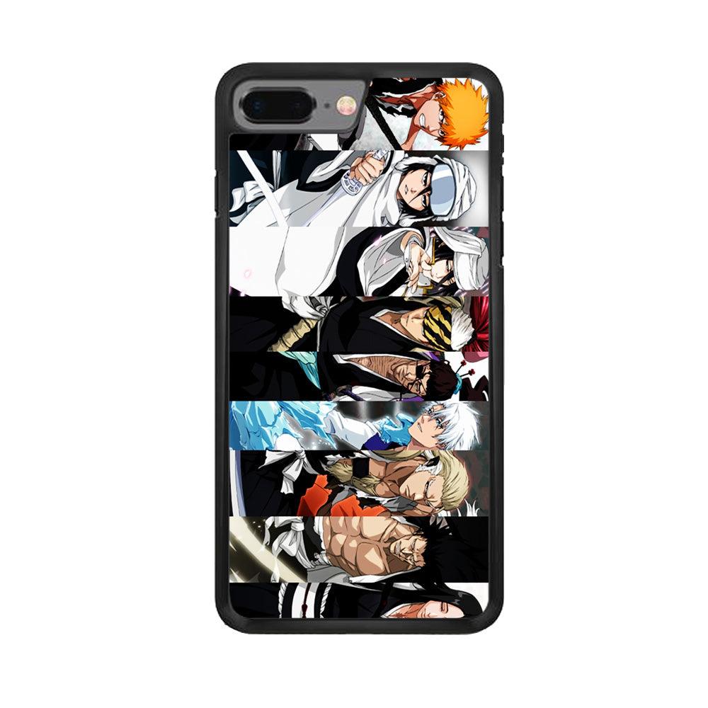 Bleach Characters iPhone 8 Plus Case-Rubber / Black (2D Case)-Xtracase