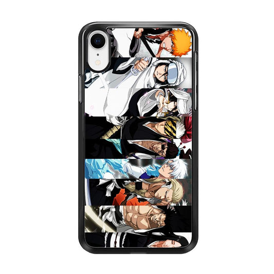 Bleach Characters iPhone XR Case-Rubber / Black (2D Case)-Xtracase