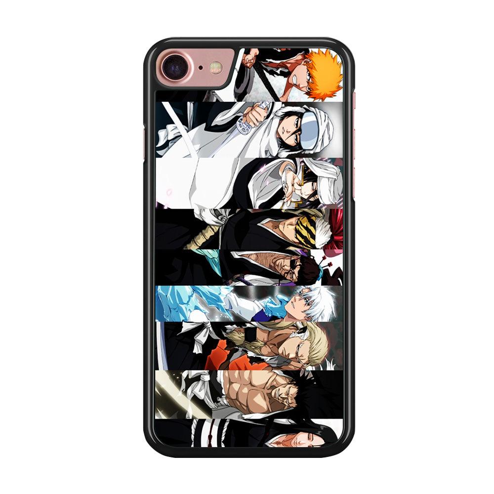 Bleach Characters iPhone SE 2020 Case-Rubber / Black (2D Case)-Xtracase
