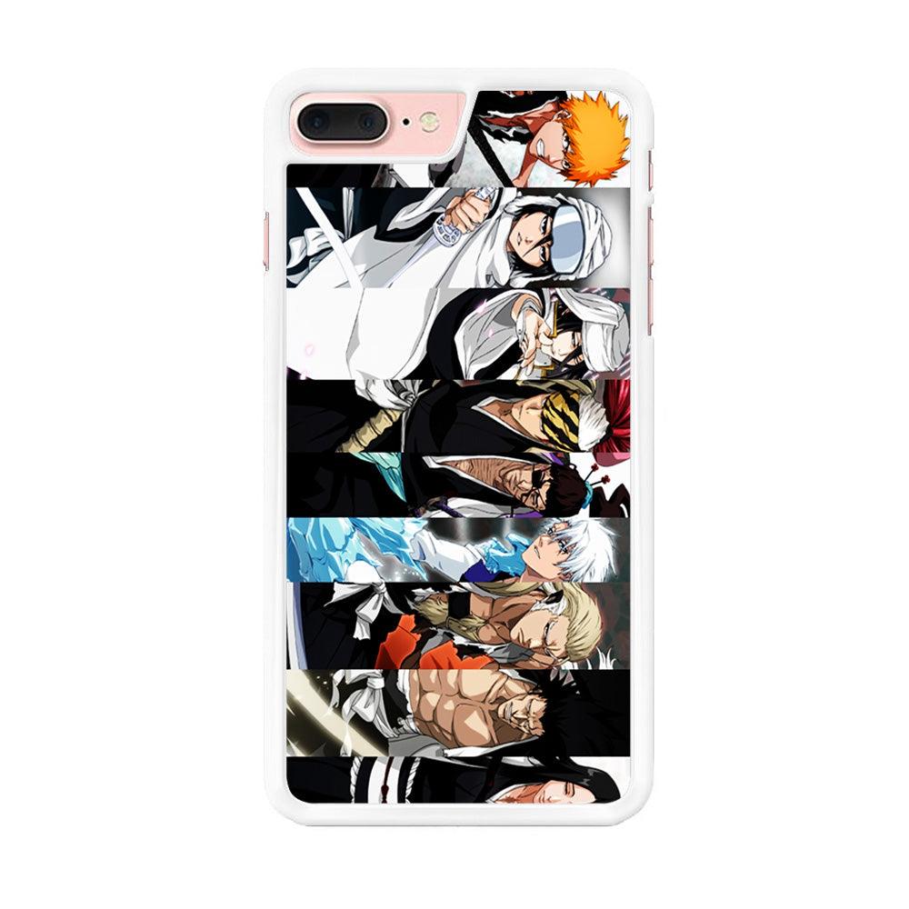 Bleach Characters iPhone 8 Plus Case-Rubber / White (2D Case)-Xtracase