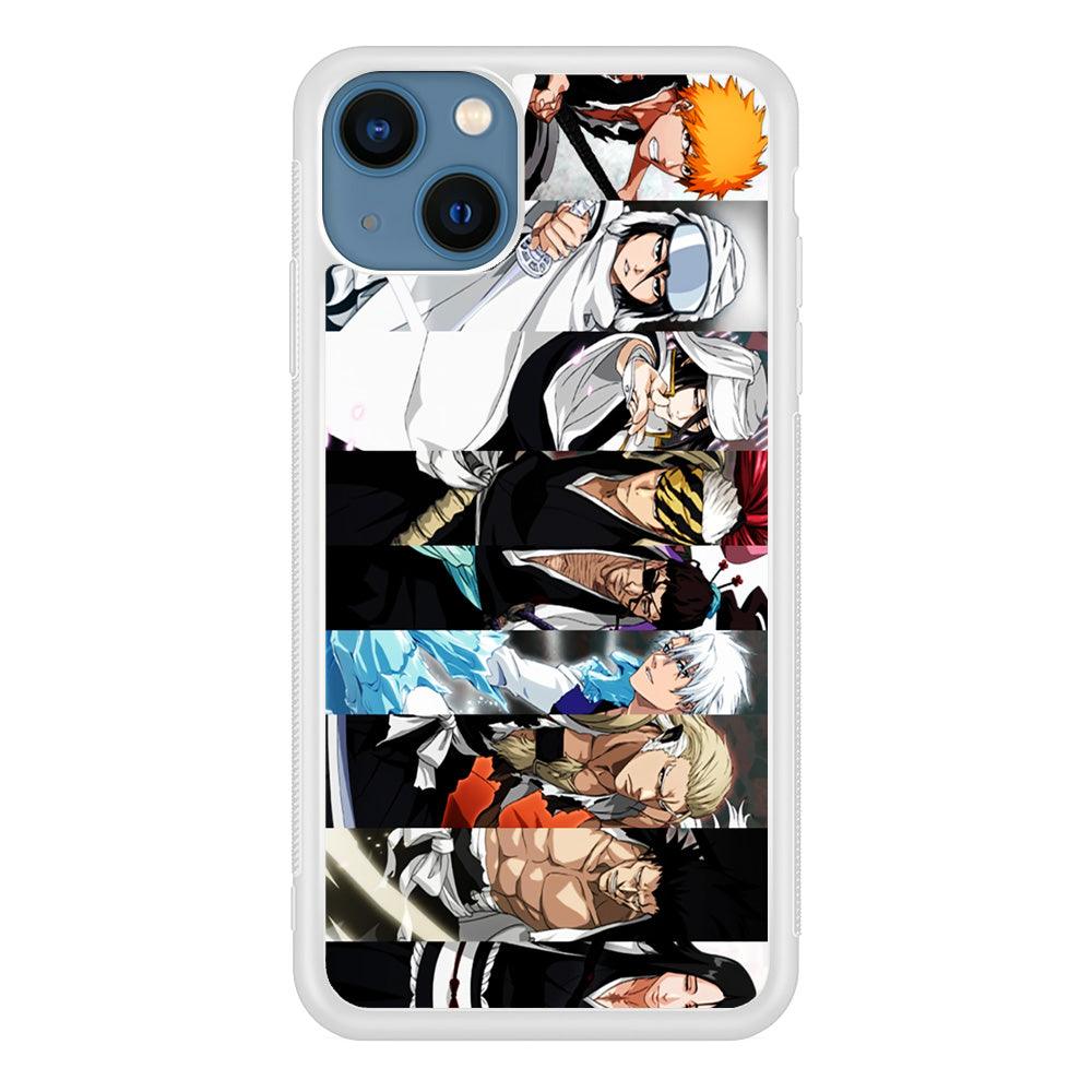Bleach Characters iPhone 13 Pro Case-Rubber / White (2D Case)-Xtracase