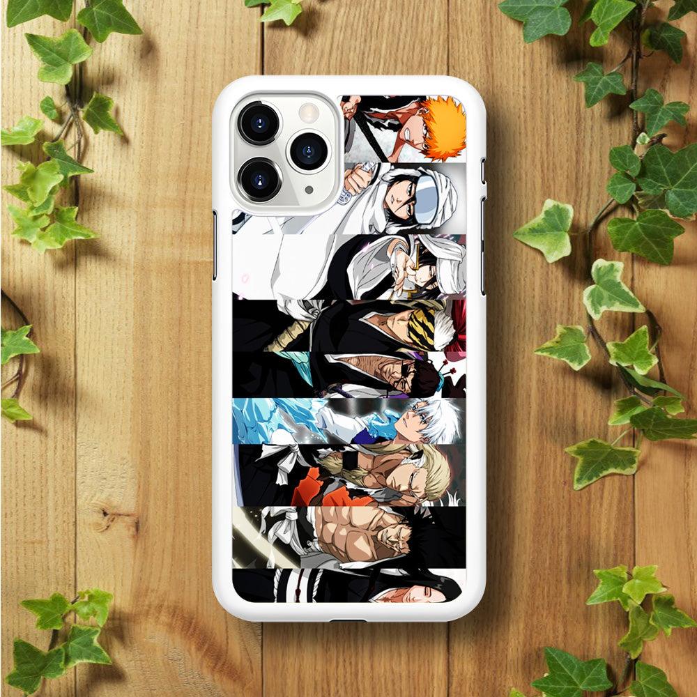 Bleach Characters iPhone 11 Pro Case-Rubber / White (2D Case)-Xtracase