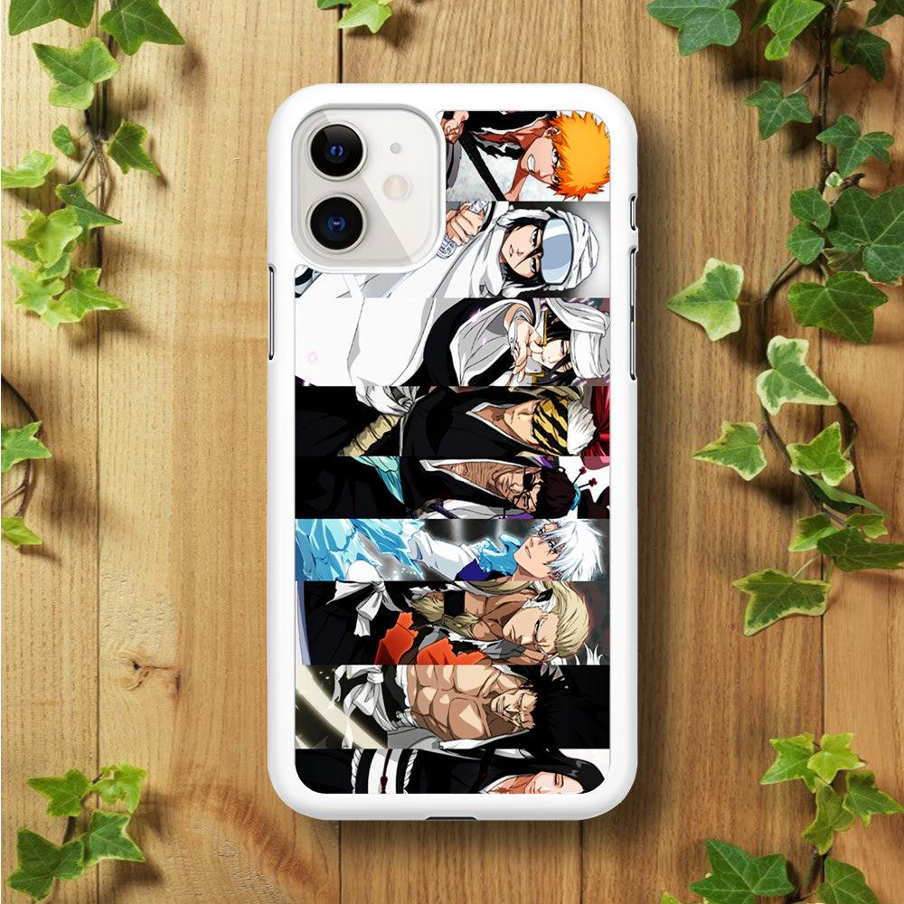 Bleach Characters iPhone 11 Case-Rubber / White (2D Case)-Xtracase
