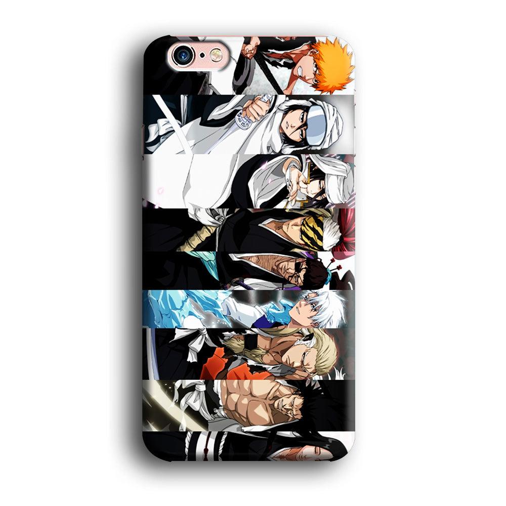 Bleach Characters iPhone 6 | 6s Case-Rubber / Black (2D Case)-Xtracase