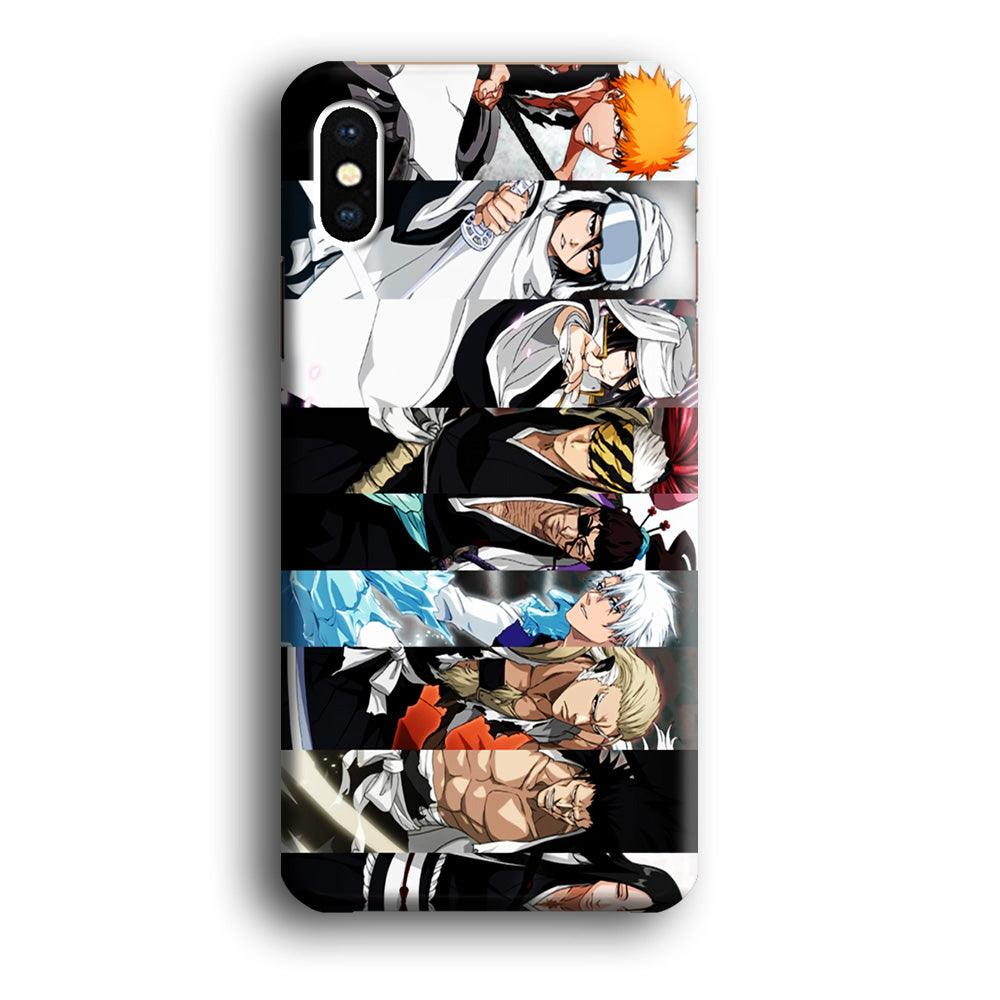 Bleach Characters iPhone Xs Case-Plastic / Full Wrap (3D Case)-Xtracase