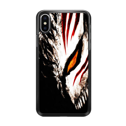 Bleach Ichigo Hollow Mask iPhone Xs Max Case-Rubber / Black (2D Case)-Xtracase