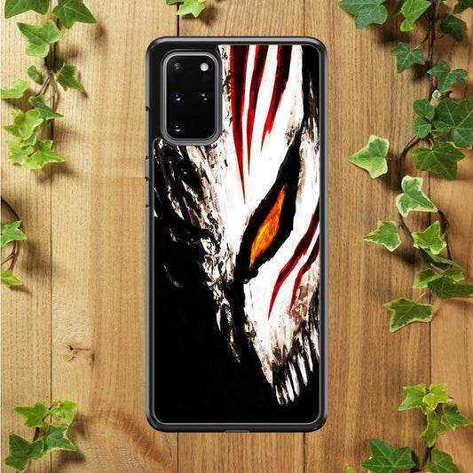 Bleach Ichigo Hollow Mask Samsung Galaxy S20 Plus Case-Rubber / Black (2D Case)-Xtracase