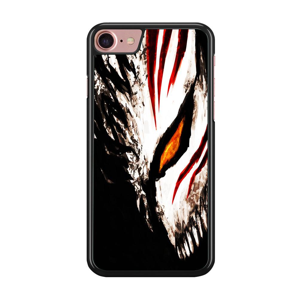 Bleach Ichigo Hollow Mask iPhone 8 Case-Rubber / Black (2D Case)-Xtracase