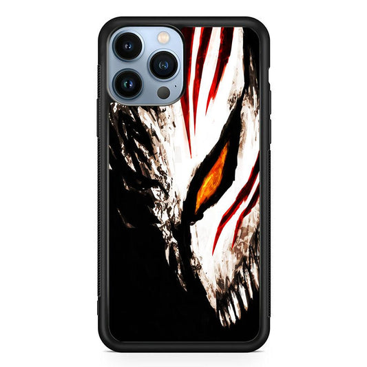 Bleach Ichigo Hollow Mask iPhone 13 Pro Max Case-Rubber / Black (2D Case)-Xtracase