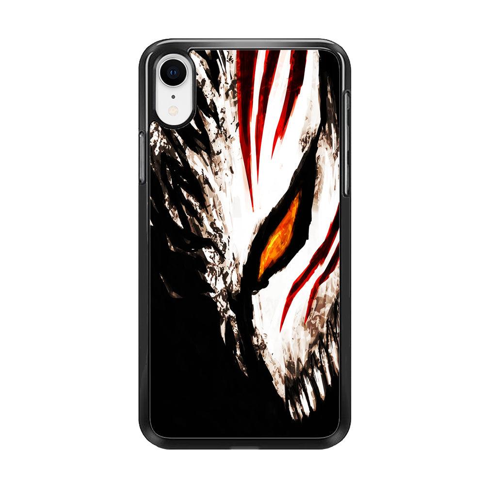 Bleach Ichigo Hollow Mask iPhone XR Case-Rubber / Black (2D Case)-Xtracase