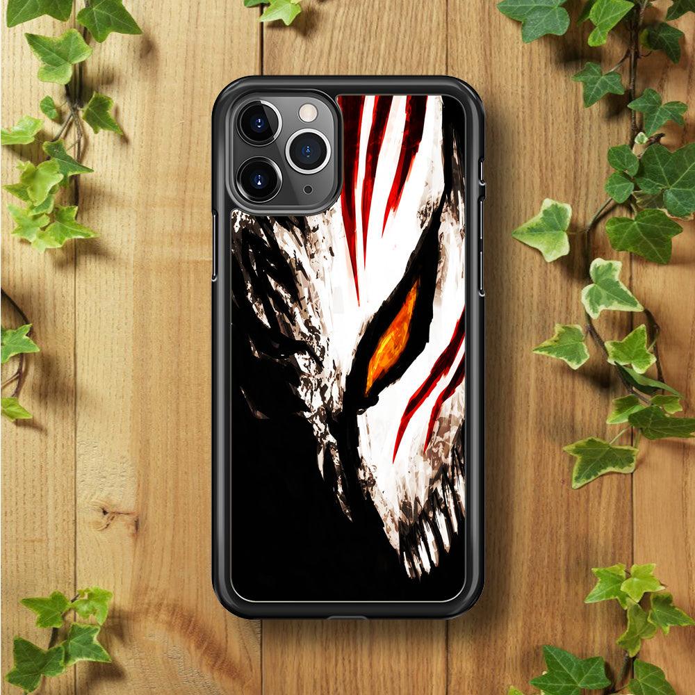 Bleach Ichigo Hollow Mask iPhone 11 Pro Case-Rubber / Black (2D Case)-Xtracase