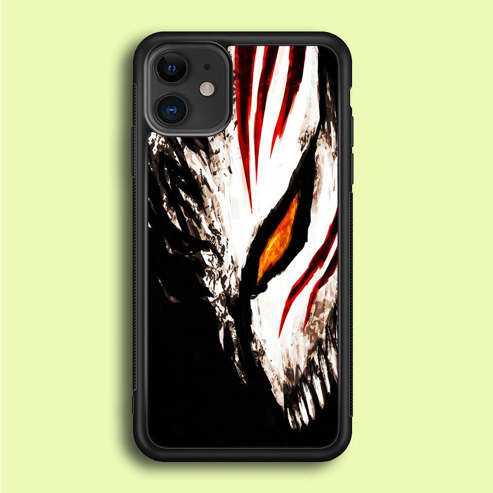 Bleach Ichigo Hollow Mask iPhone 12 Case-Rubber / Black (2D Case)-Xtracase