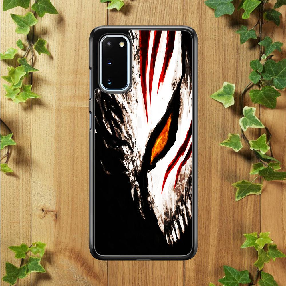 Bleach Ichigo Hollow Mask Samsung Galaxy S20 Case-Rubber / Black (2D Case)-Xtracase