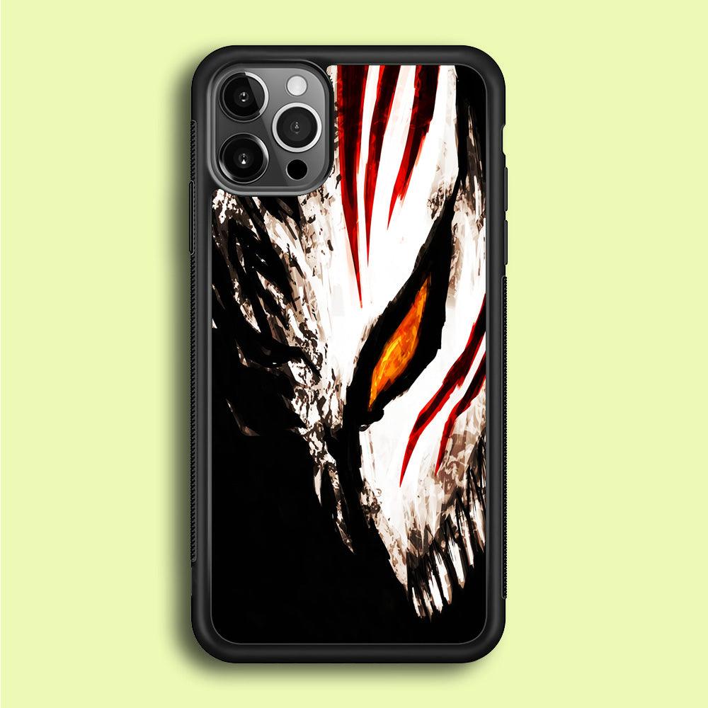 Bleach Ichigo Hollow Mask iPhone 12 Pro Case-Rubber / Black (2D Case)-Xtracase