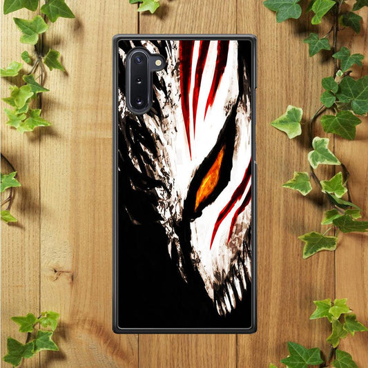 Bleach Ichigo Hollow Mask Samsung Galaxy Note 10 Case-Rubber / Black (2D Case)-Xtracase